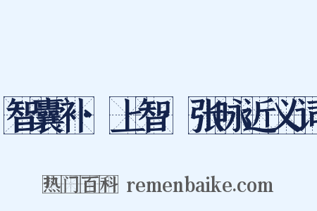 智囊补·上智·张咏近义词是什么意思的图片